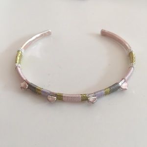 Stella and Dot Colorblock Cuff in Silver